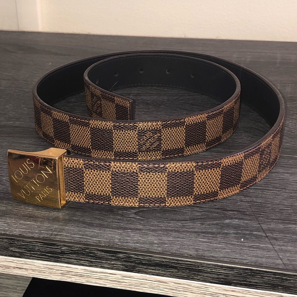 Authentic Louis Vuitton Damier Brown Belt